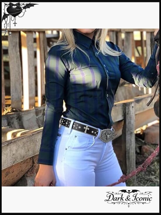 Cowgirl Rhinestone Western Buckle Belt Unisex PU Leather Detachable